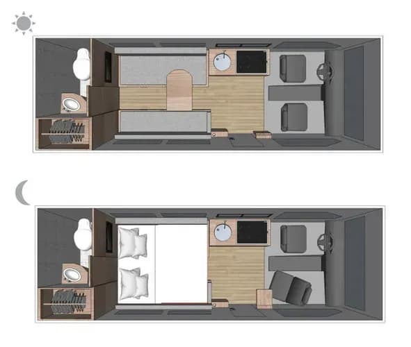USA, Kanada, Road Camper, VAN Camper, Layout