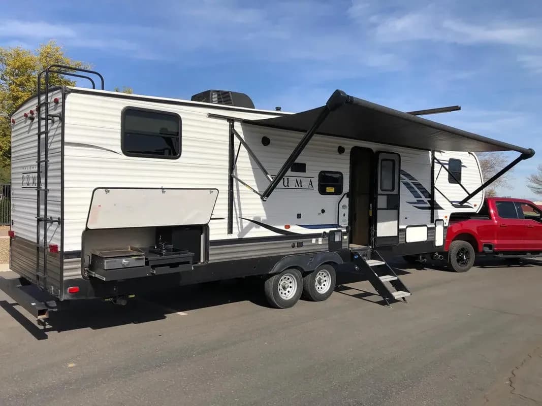 Pickup Truck 5th wheel Wohnwagen 24-29ft, Road Camper, USA, Kanada, Markise