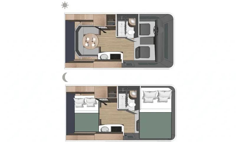 USA, Kanada, Road Camper, C Small, Layout