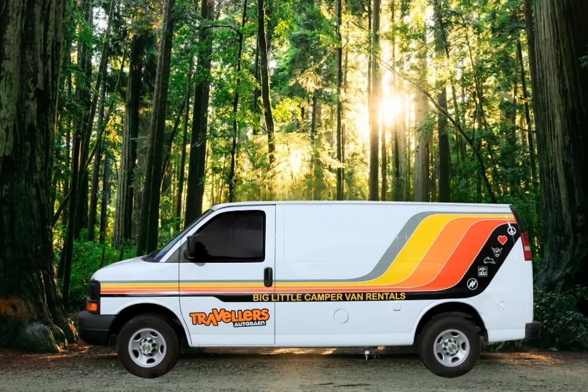 USA, Travellers Autobarn, Chubby Campervan, günstig mieten