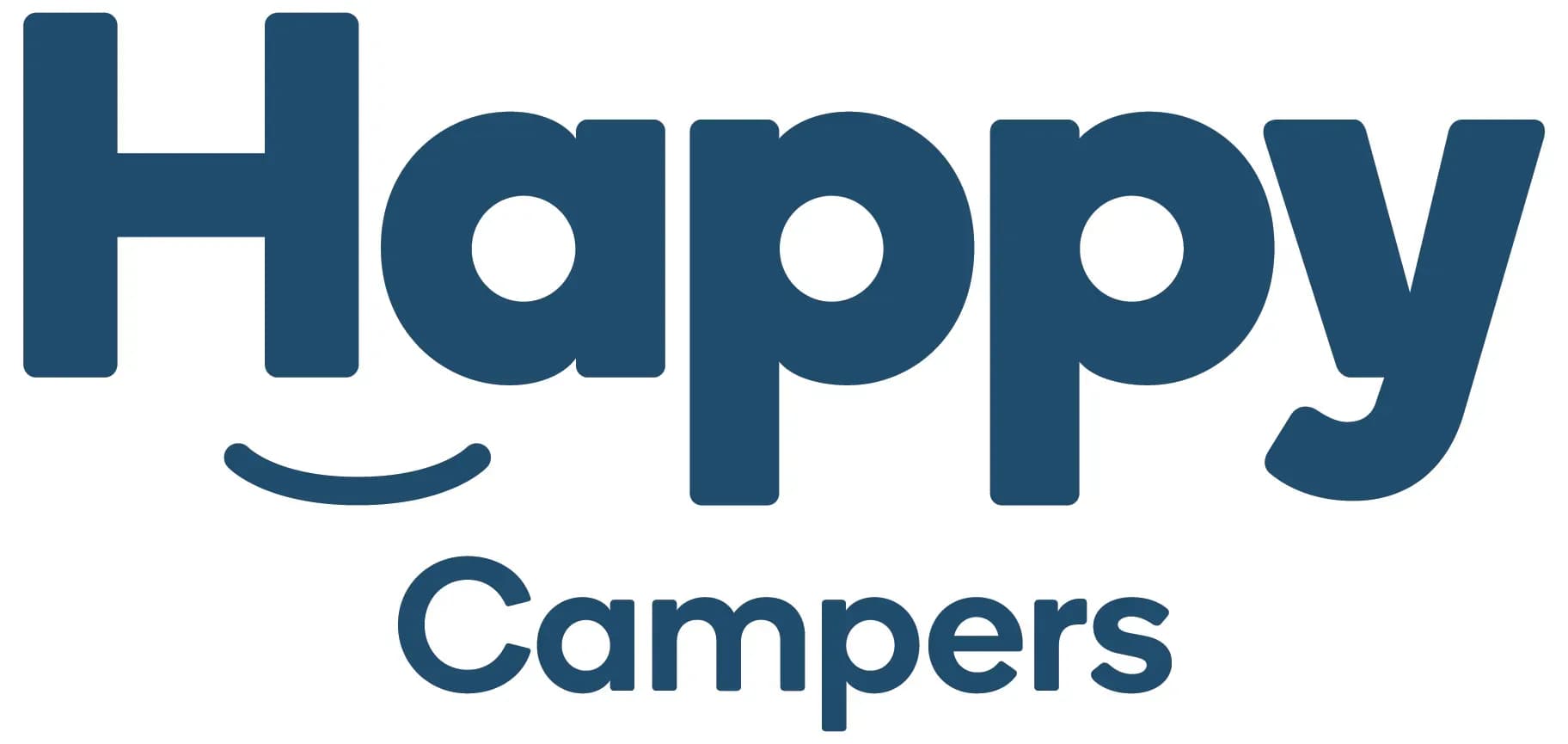 Happy Campers Logo Neuseeland Blau