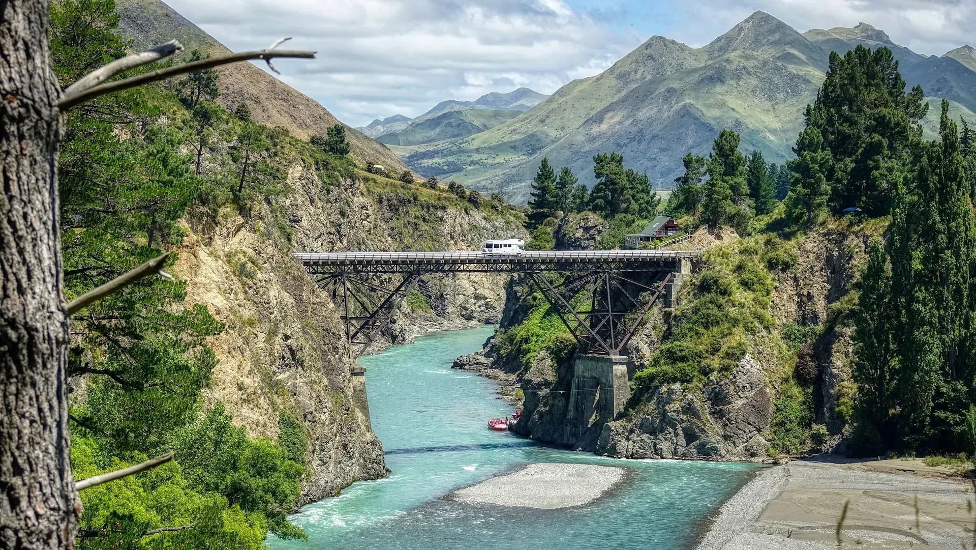 Brücke, Fluss, Hanmer Springs
