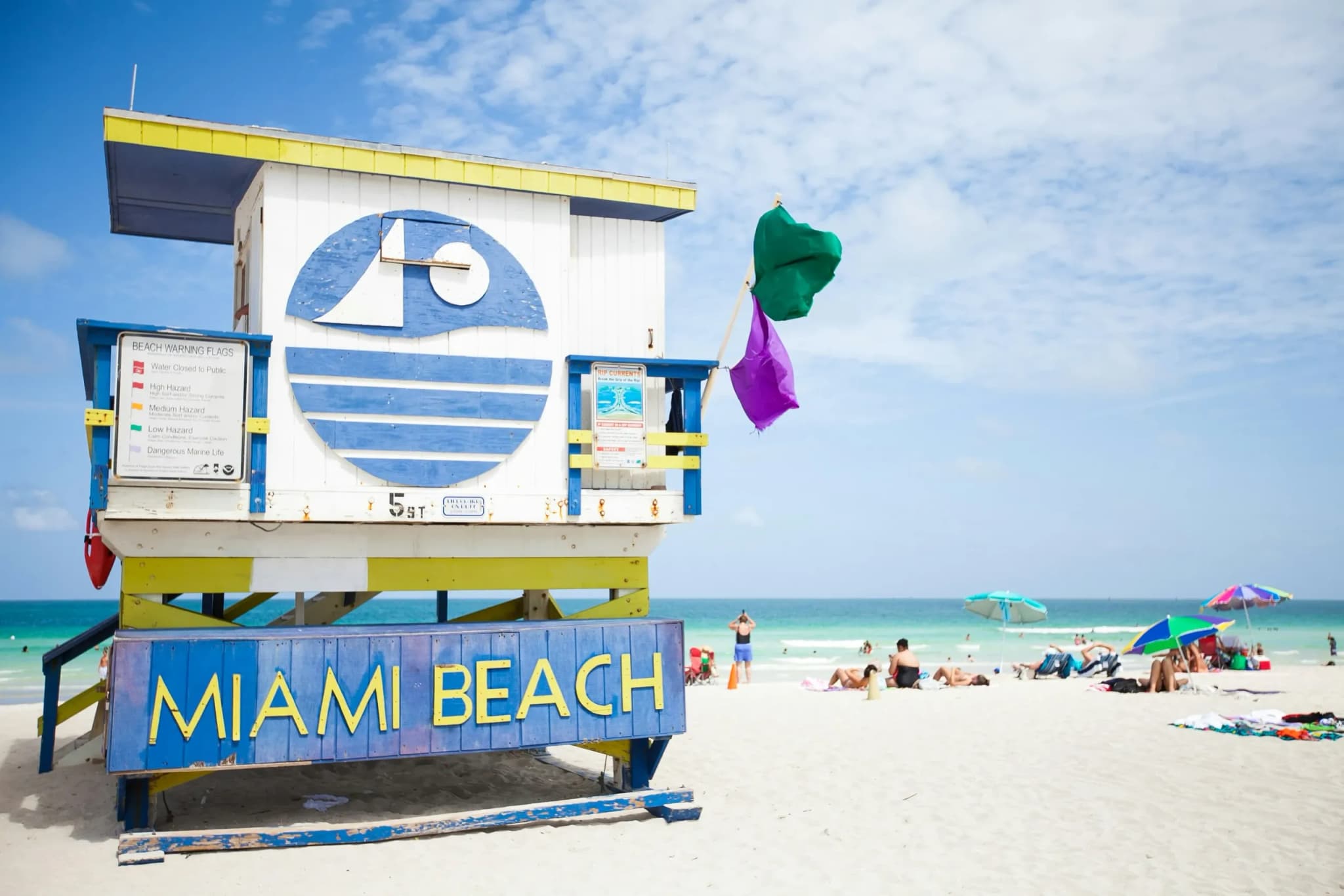 Hütte am Miami Beach