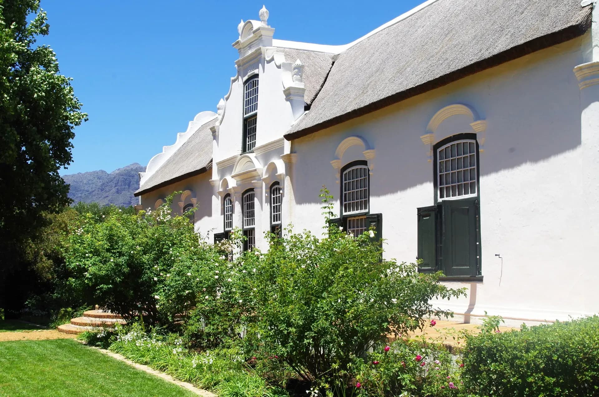 Weißes Haus, Kapholländische Architektur, Winelands, Südafrika